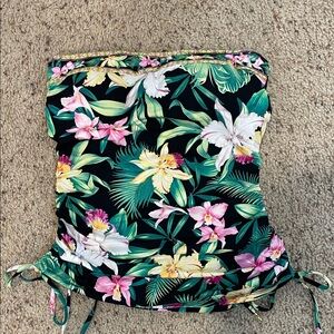 Floral Strapless Top